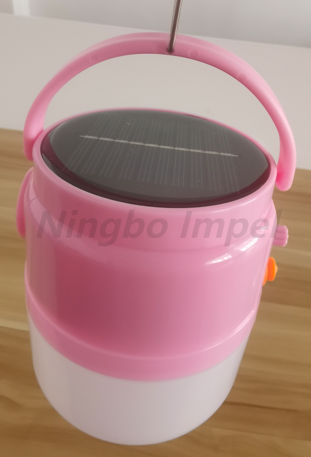 Campamento de noche de lámpara LED de emergencia solar portátil colgante